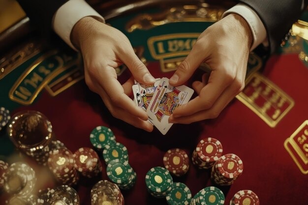 Sic Bo table showing three-dice shake in studio